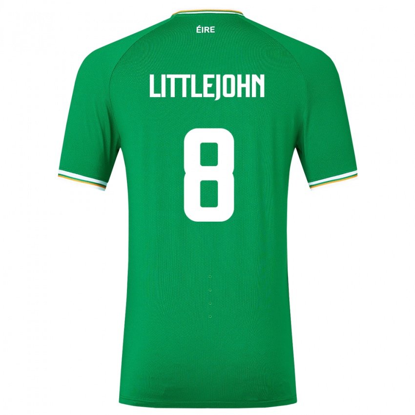 Criança Camisola Irlanda Ruesha Littlejohn #8 Verde Principal 24-26 Camisa