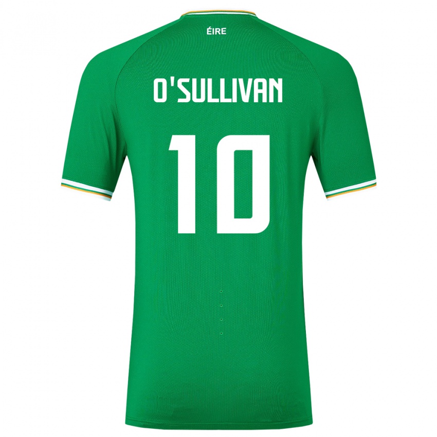 Criança Camisola Irlanda Denise O'sullivan #10 Verde Principal 24-26 Camisa