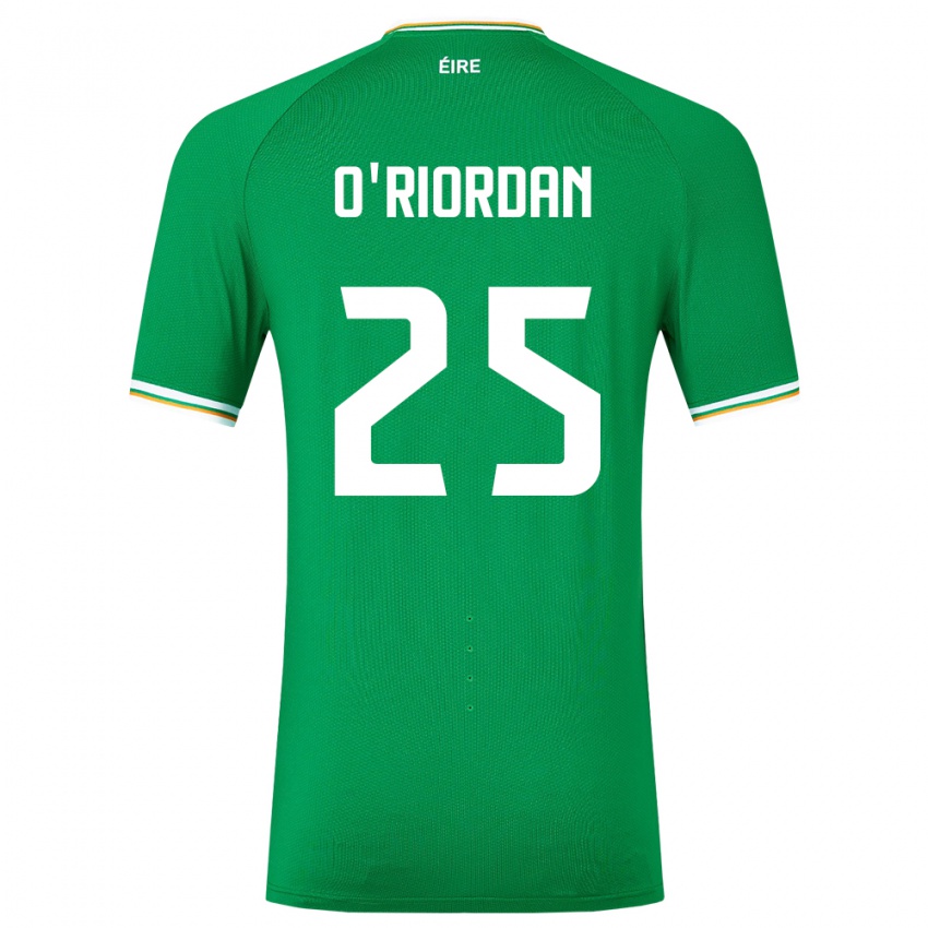 Criança Camisola Irlanda Claire O'riordan #25 Verde Principal 24-26 Camisa