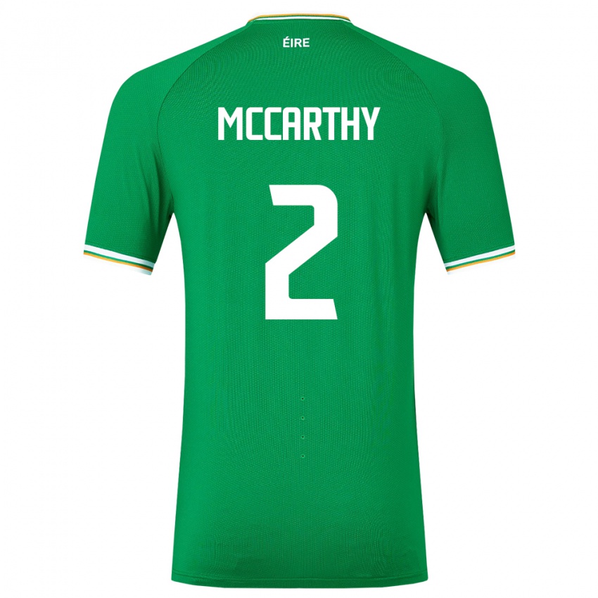 Criança Camisola Irlanda Savannah Mccarthy #2 Verde Principal 24-26 Camisa