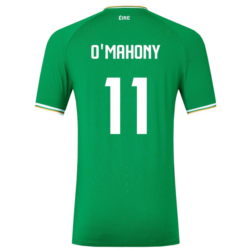 Criança Camisola Irlanda Éabha O'mahony #11 Verde Principal 24-26 Camisa