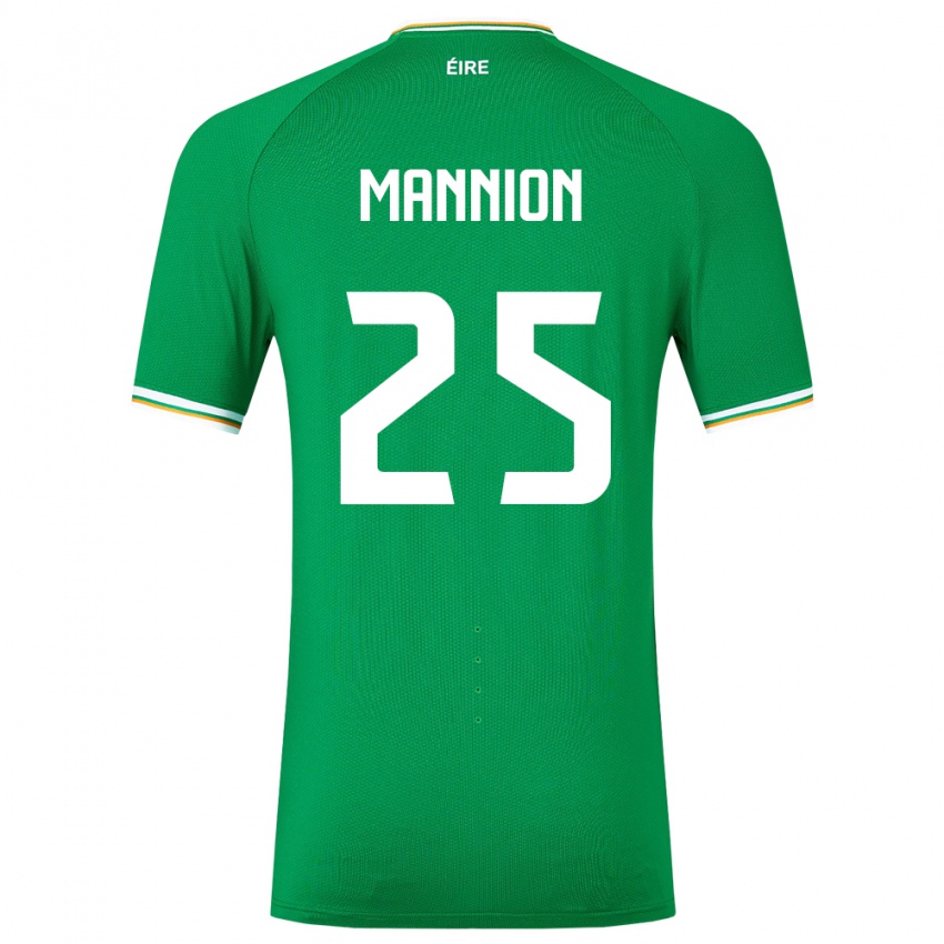 Criança Camisola Irlanda Aoife Mannion #25 Verde Principal 24-26 Camisa