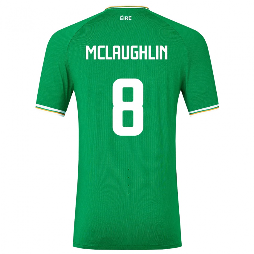 Criança Camisola Irlanda Roma Mclaughlin #8 Verde Principal 24-26 Camisa