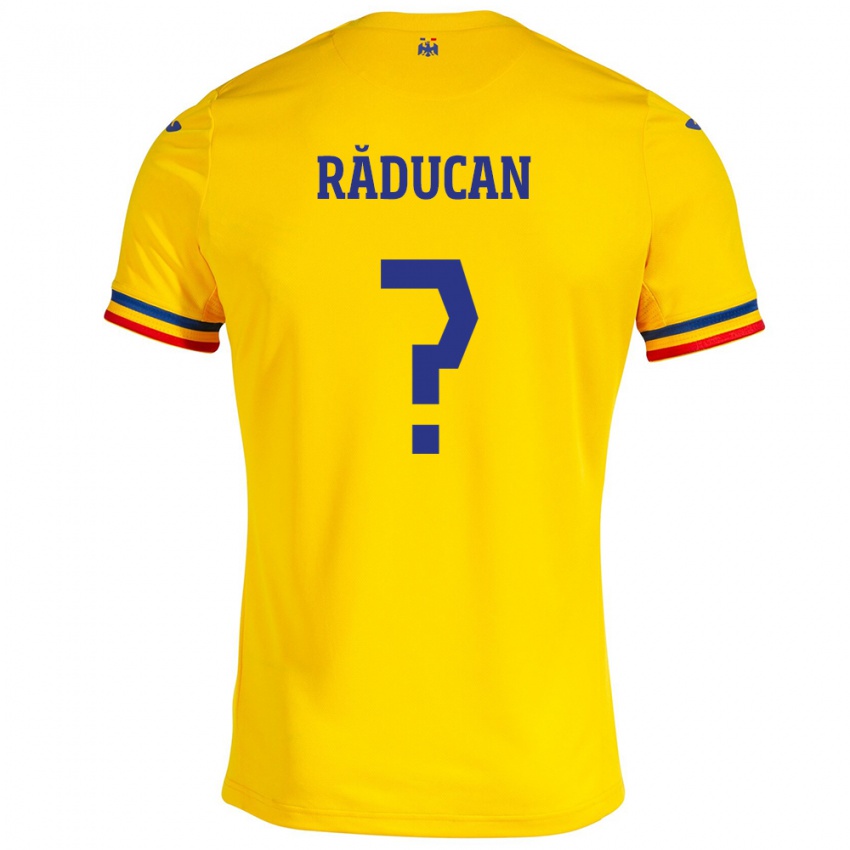 Criança Camisola Romênia Iustin Răducan #0 Amarelo Principal 24-26 Camisa