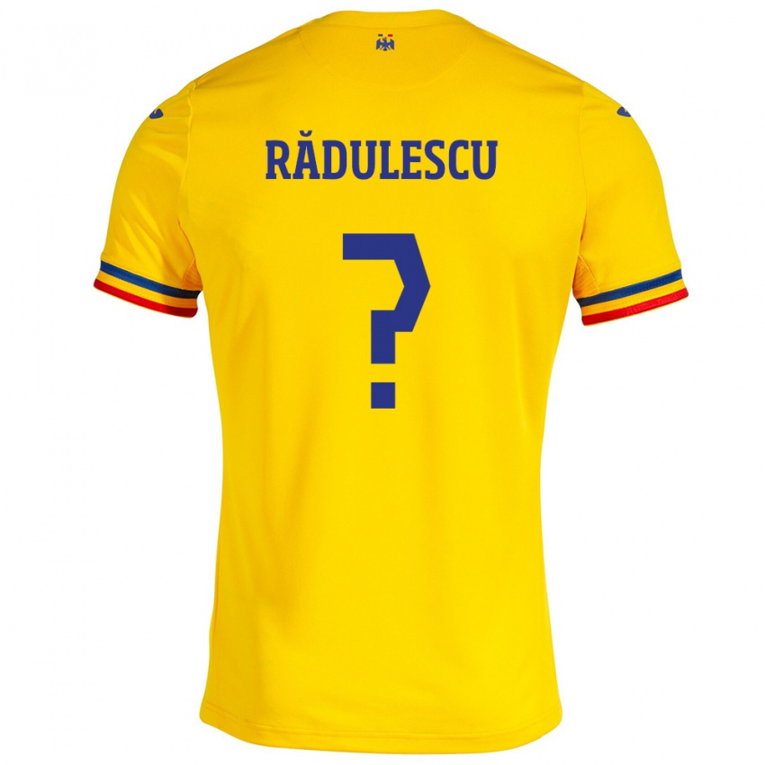 Criança Camisola Romênia Mihnea Rădulescu #0 Amarelo Principal 24-26 Camisa