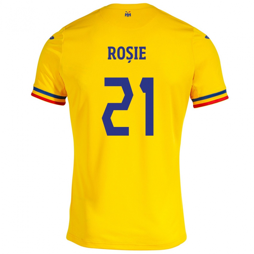 Criança Camisola Romênia Genoveva Roșie #21 Amarelo Principal 24-26 Camisa