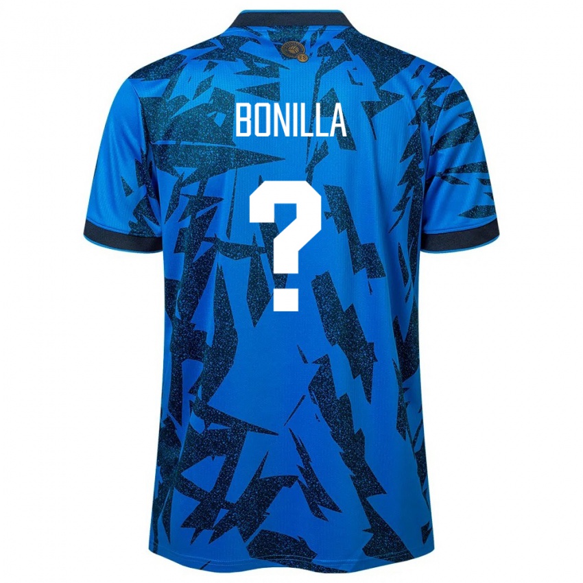 Criança Camisola El Salvador Nelson Bonilla #0 Azul Principal 24-26 Camisa