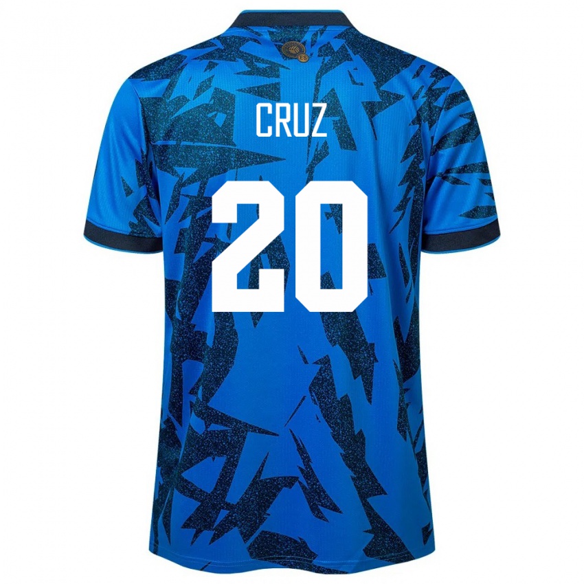 Criança Camisola El Salvador Jorge Cruz #20 Azul Principal 24-26 Camisa