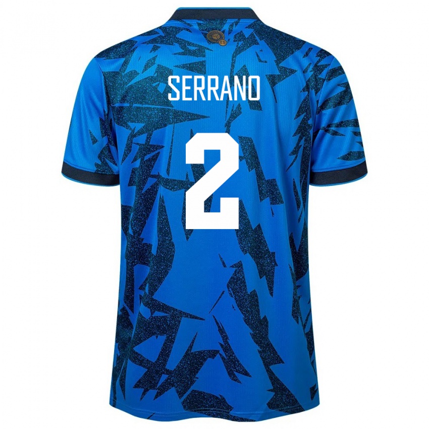 Criança Camisola El Salvador Alejandro Serrano #2 Azul Principal 24-26 Camisa