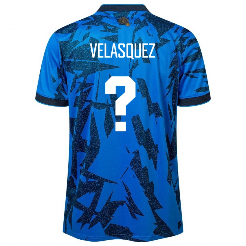 Criança Camisola El Salvador Jorge Velasquez #0 Azul Principal 24-26 Camisa