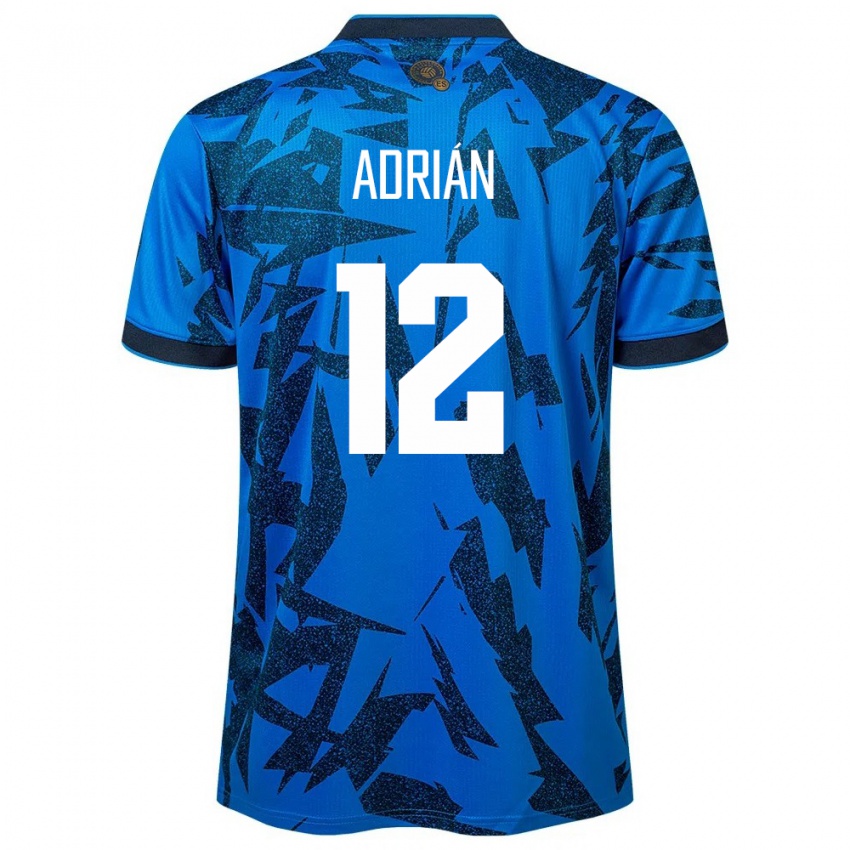 Criança Camisola El Salvador Adrián Aguilar #12 Azul Principal 24-26 Camisa