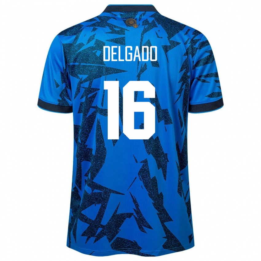 Criança Camisola El Salvador Vasthy Delgado #16 Azul Principal 24-26 Camisa