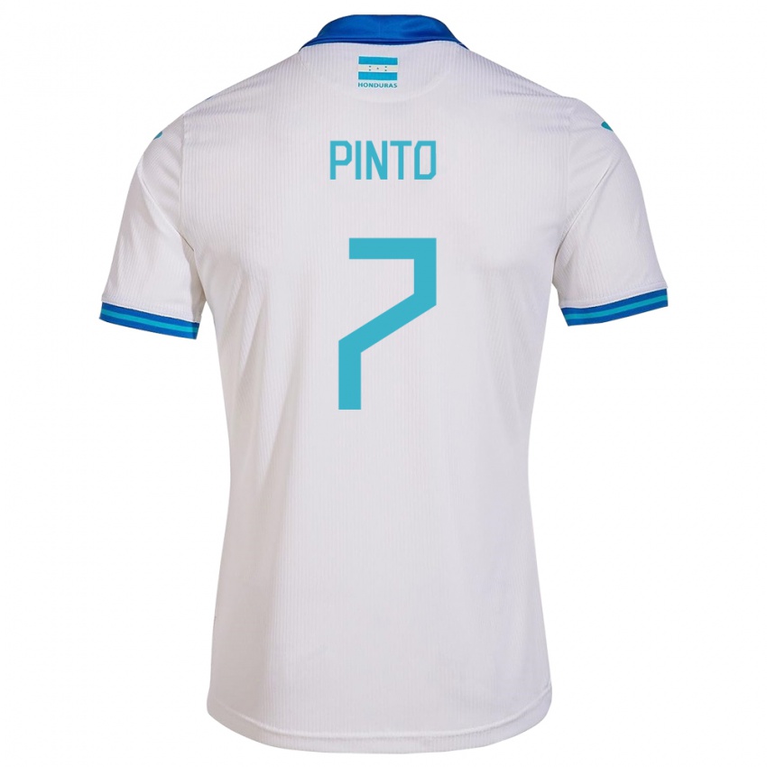 Criança Camisola Honduras José Pinto #7 Branco Principal 24-26 Camisa