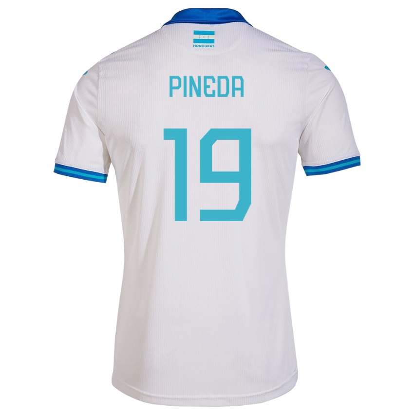 Criança Camisola Honduras Carlos Pineda #19 Branco Principal 24-26 Camisa