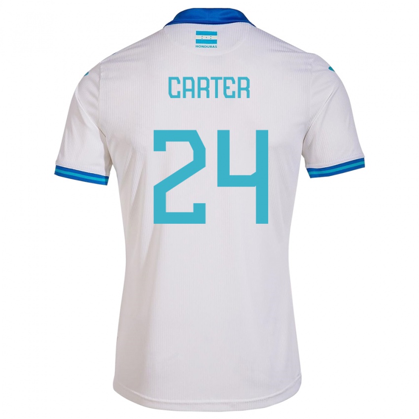 Criança Camisola Honduras Daniel Carter #24 Branco Principal 24-26 Camisa