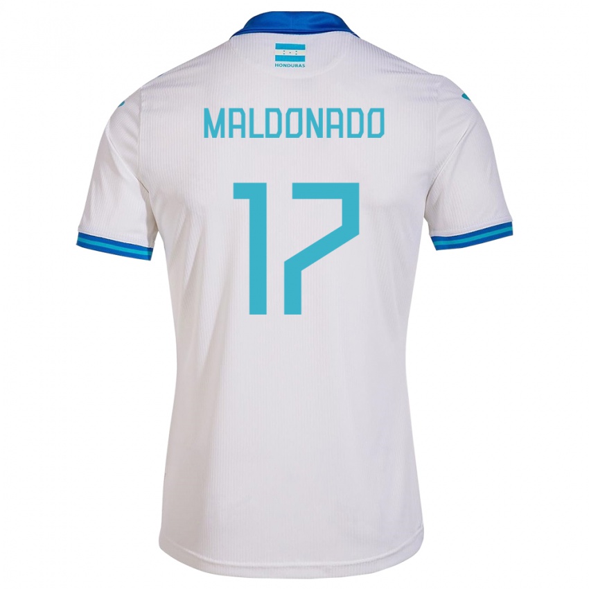 Criança Camisola Honduras Axel Maldonado #17 Branco Principal 24-26 Camisa