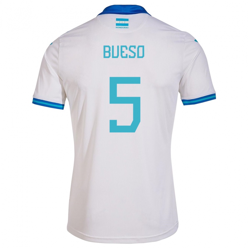 Criança Camisola Honduras Jonathan Bueso #5 Branco Principal 24-26 Camisa