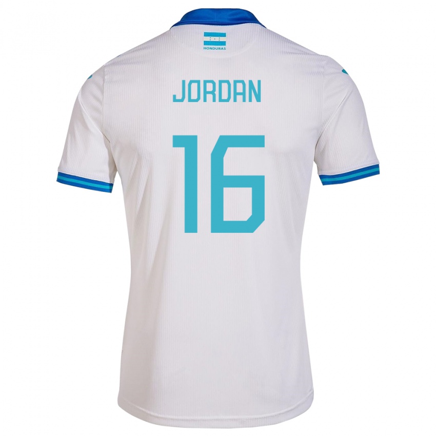 Criança Camisola Honduras Jordan García #16 Branco Principal 24-26 Camisa