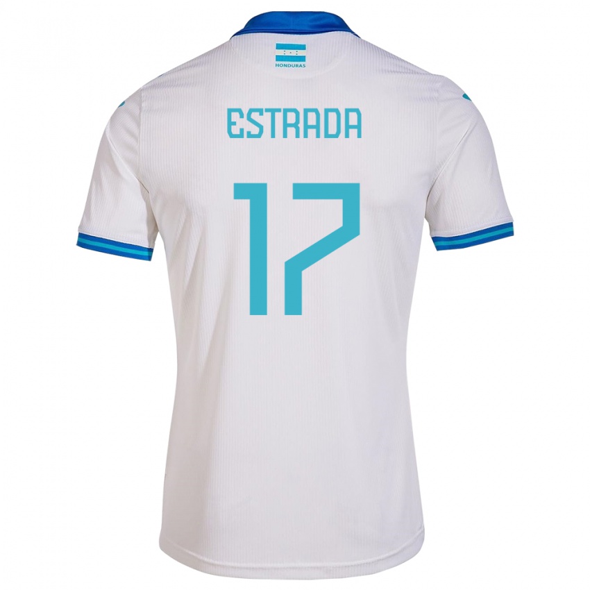 Criança Camisola Honduras Saúl Estrada #17 Branco Principal 24-26 Camisa