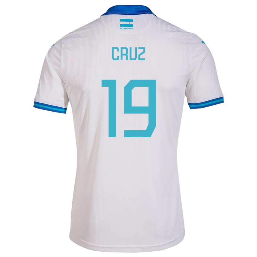 Criança Camisola Honduras Russel Cruz #19 Branco Principal 24-26 Camisa