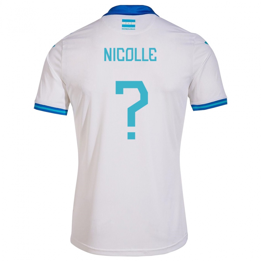 Criança Camisola Honduras Nicolle García #0 Branco Principal 24-26 Camisa