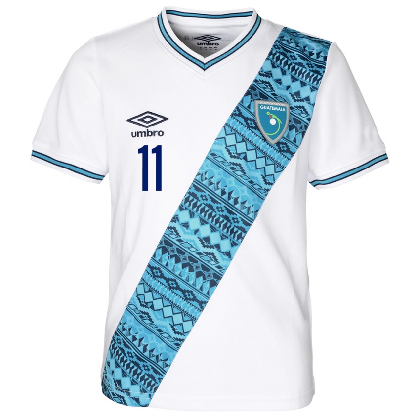 Criança Camisola Guatemala Andersson Ortiz #11 Branco Principal 24-26 Camisa