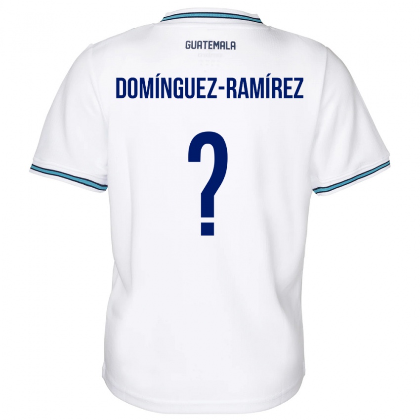 Criança Camisola Guatemala Marco Domínguez-Ramírez #0 Branco Principal 24-26 Camisa