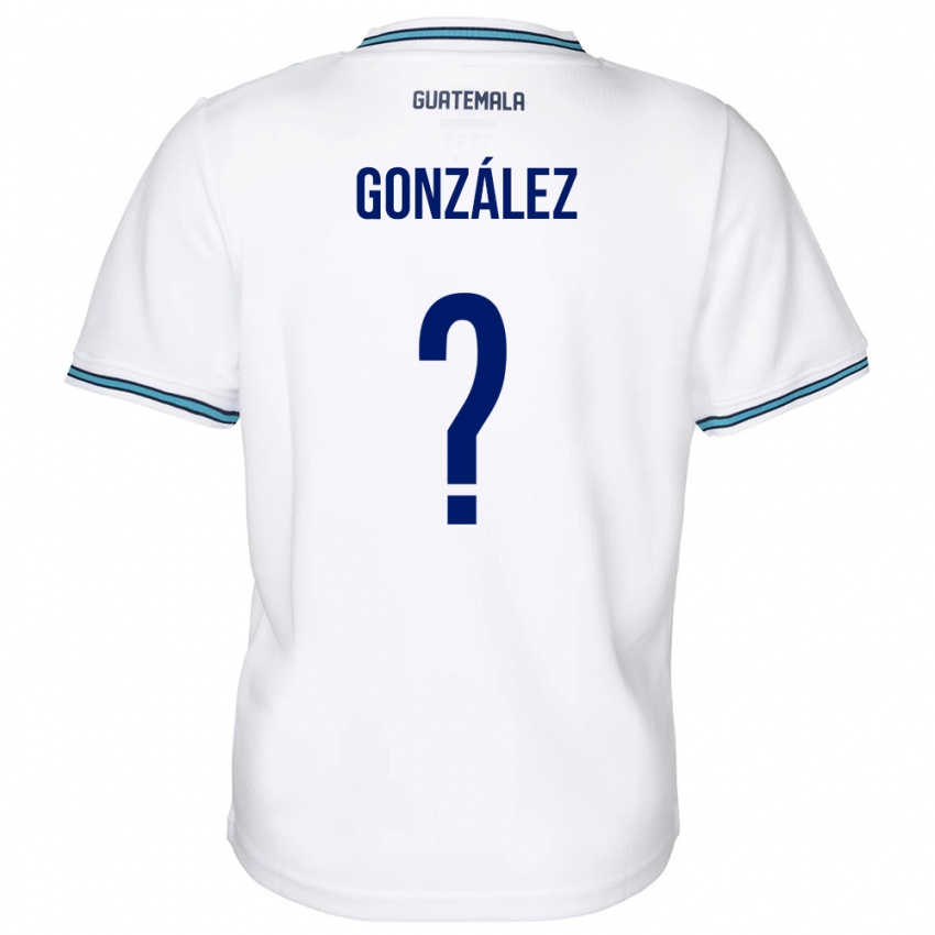 Criança Camisola Guatemala Erick González #0 Branco Principal 24-26 Camisa