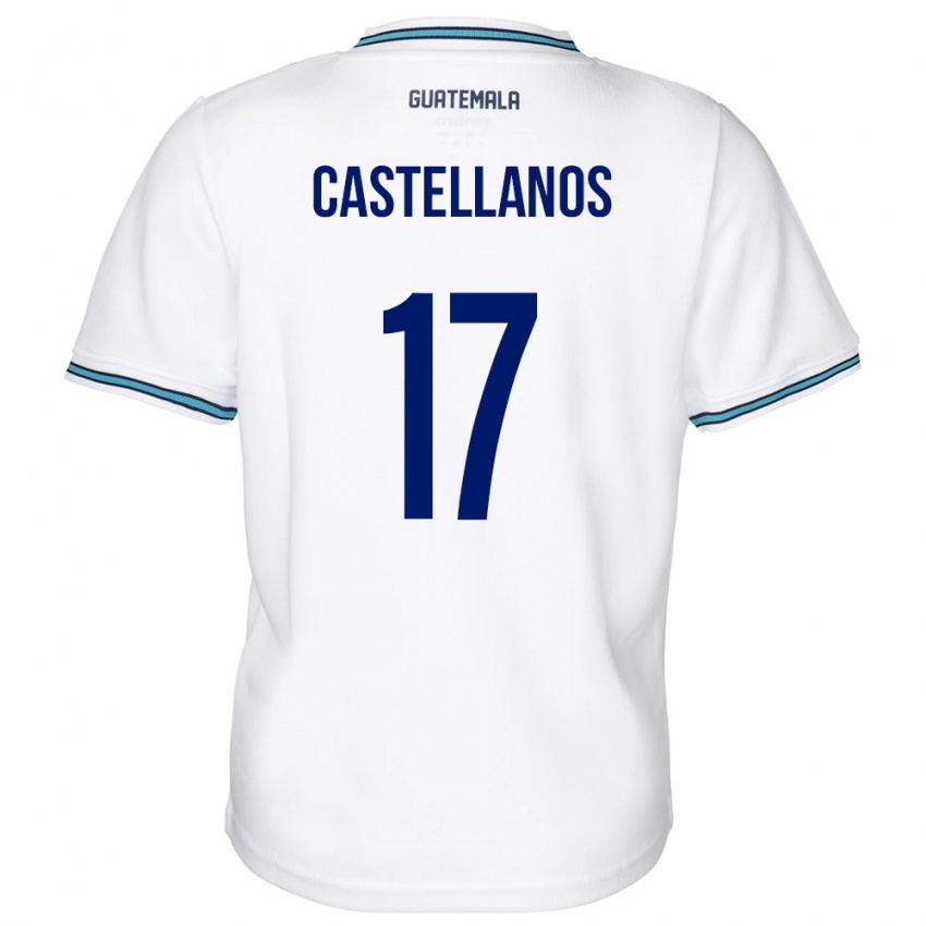 Criança Camisola Guatemala Óscar Castellanos #17 Branco Principal 24-26 Camisa