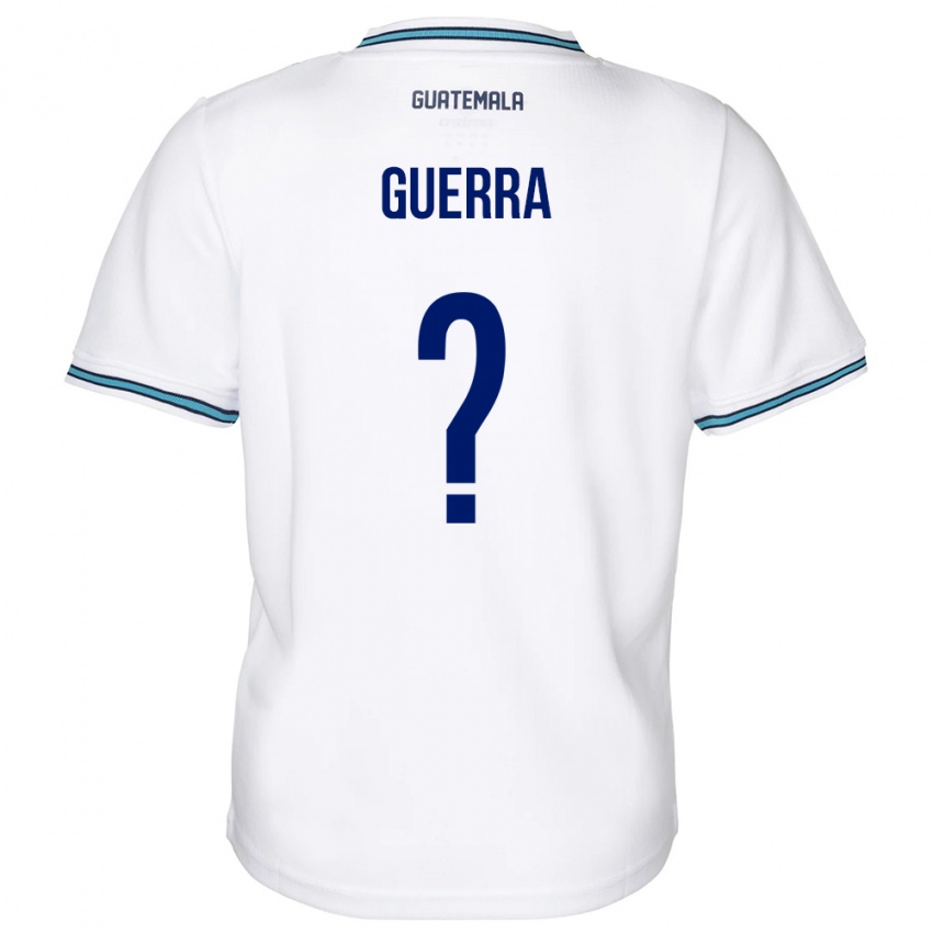 Criança Camisola Guatemala Decarlo Guerra #0 Branco Principal 24-26 Camisa