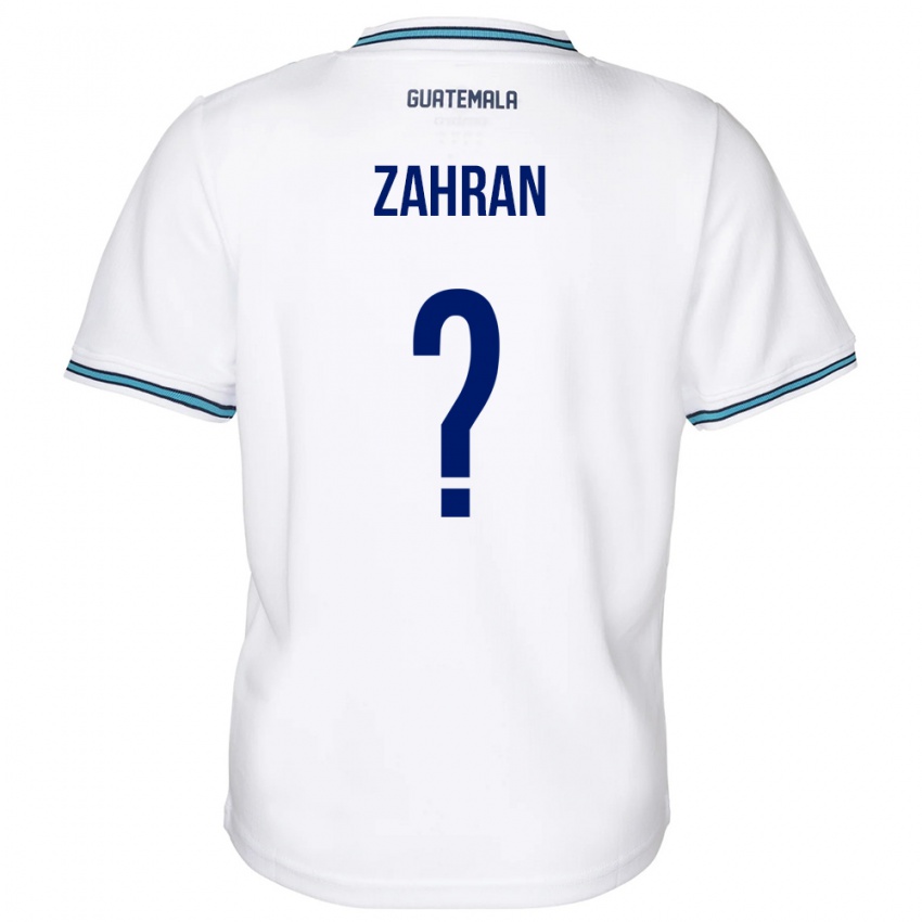 Criança Camisola Guatemala William Zahran #0 Branco Principal 24-26 Camisa