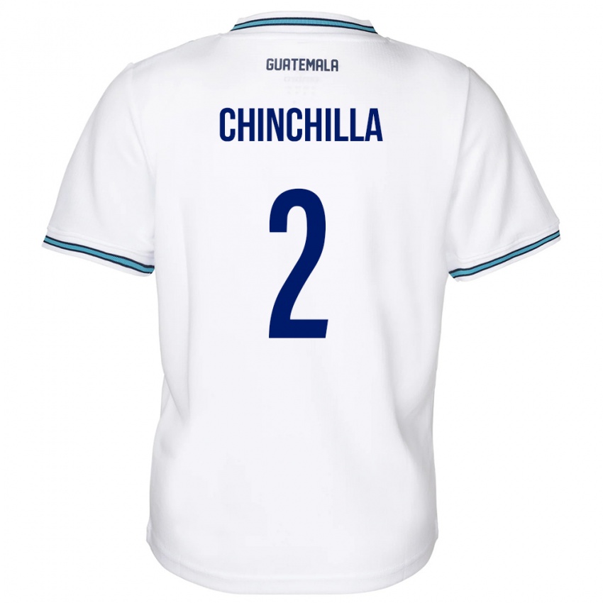 Criança Camisola Guatemala Nicolás Chinchilla #2 Branco Principal 24-26 Camisa