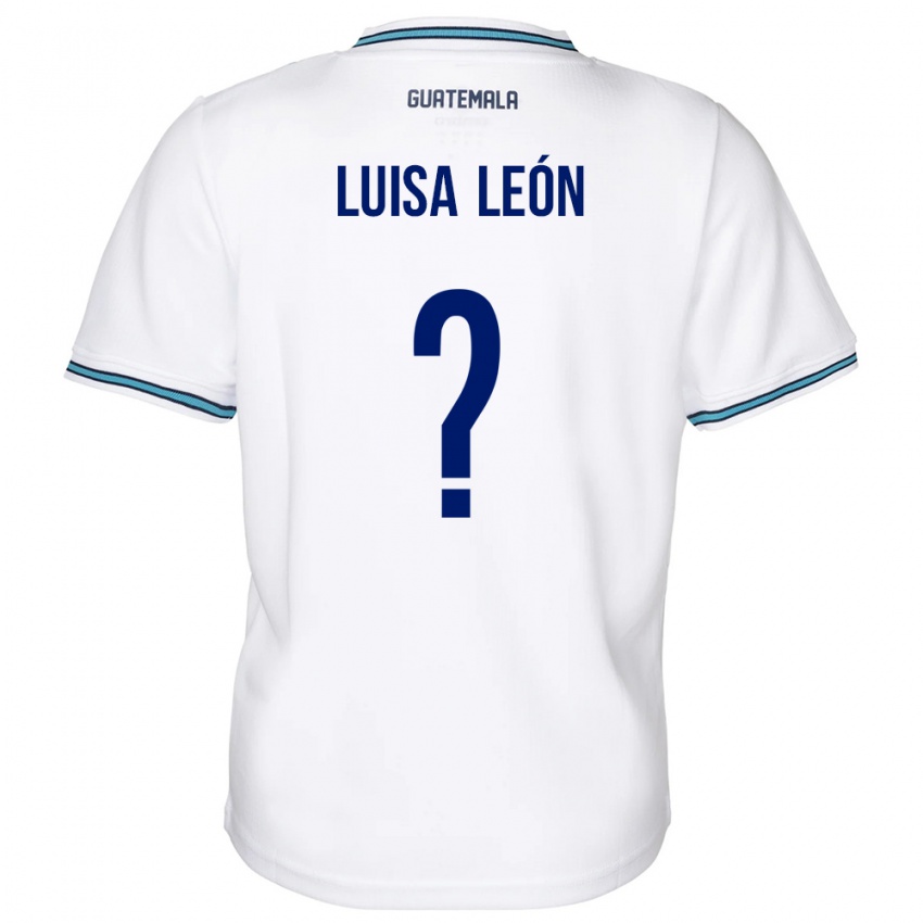 Criança Camisola Guatemala Luisa León #0 Branco Principal 24-26 Camisa