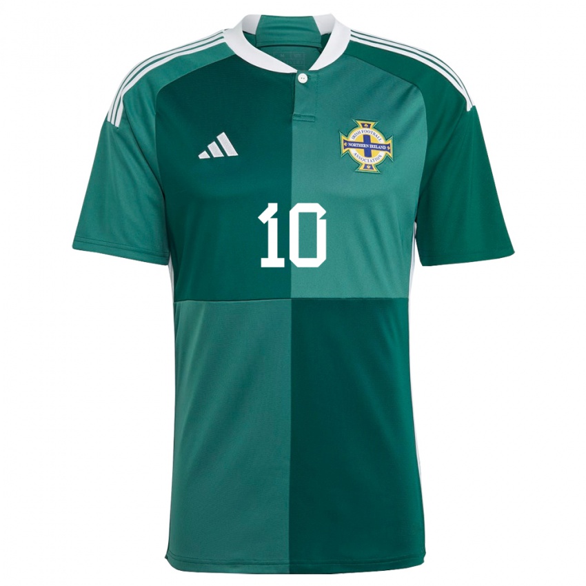 Criança Camisola Irlanda Do Norte Dion Charles #10 Verde Principal 24-26 Camisa