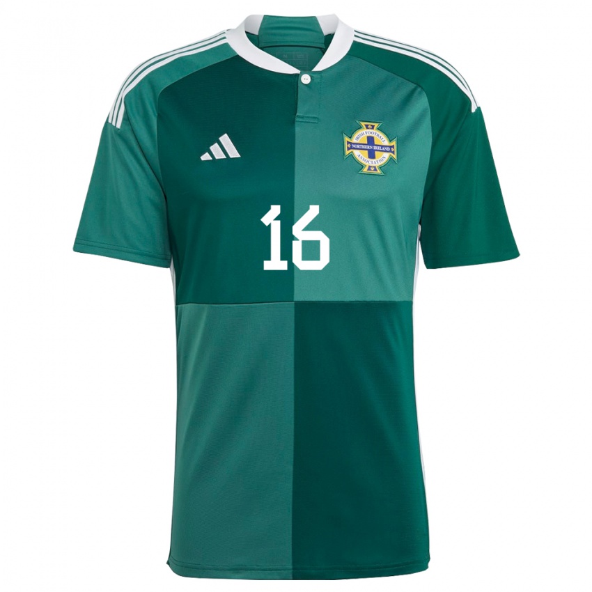 Criança Camisola Irlanda Do Norte Nadene Caldwell #16 Verde Principal 24-26 Camisa