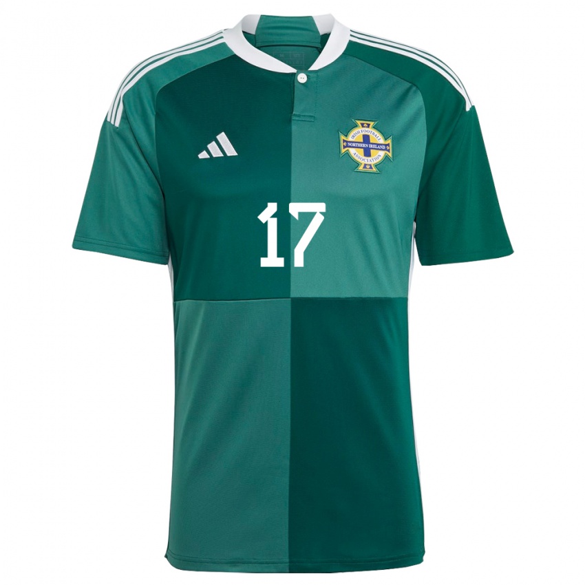 Criança Camisola Irlanda Do Norte Caragh Hamilton #17 Verde Principal 24-26 Camisa