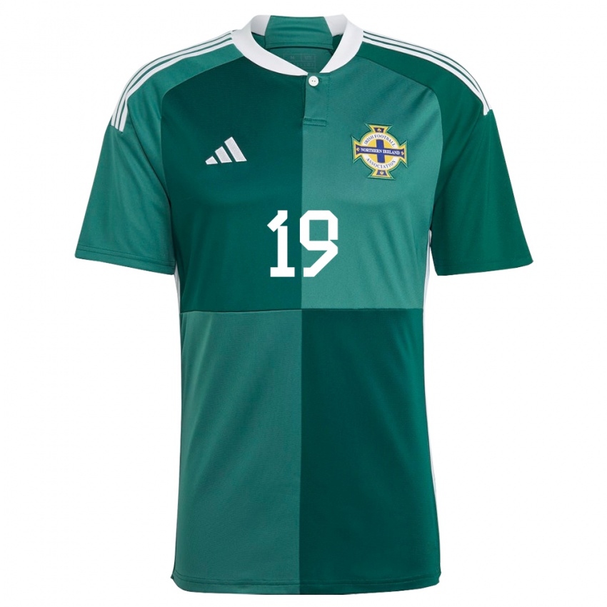 Criança Camisola Irlanda Do Norte Oscar Kelly #19 Verde Principal 24-26 Camisa