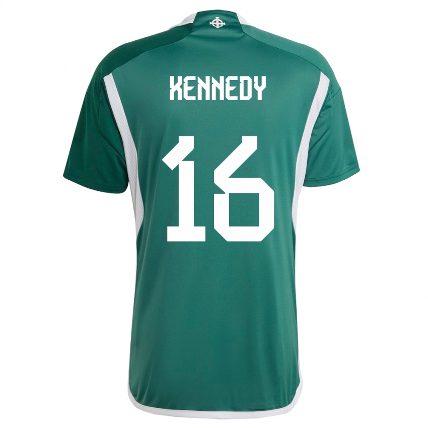 Criança Camisola Irlanda Do Norte Matty Kennedy #16 Verde Principal 24-26 Camisa