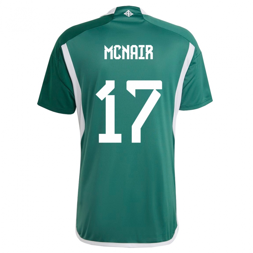 Criança Camisola Irlanda Do Norte Paddy Mcnair #17 Verde Principal 24-26 Camisa