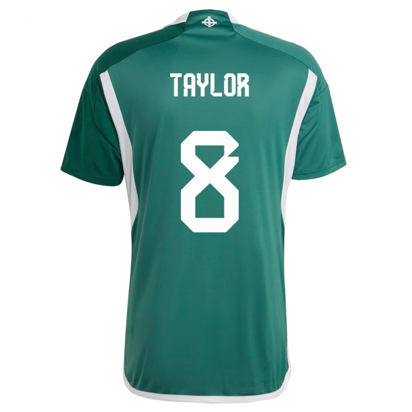 Criança Camisola Irlanda Do Norte Dale Taylor #8 Verde Principal 24-26 Camisa