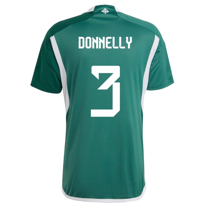 Criança Camisola Irlanda Do Norte Aaron Donnelly #3 Verde Principal 24-26 Camisa