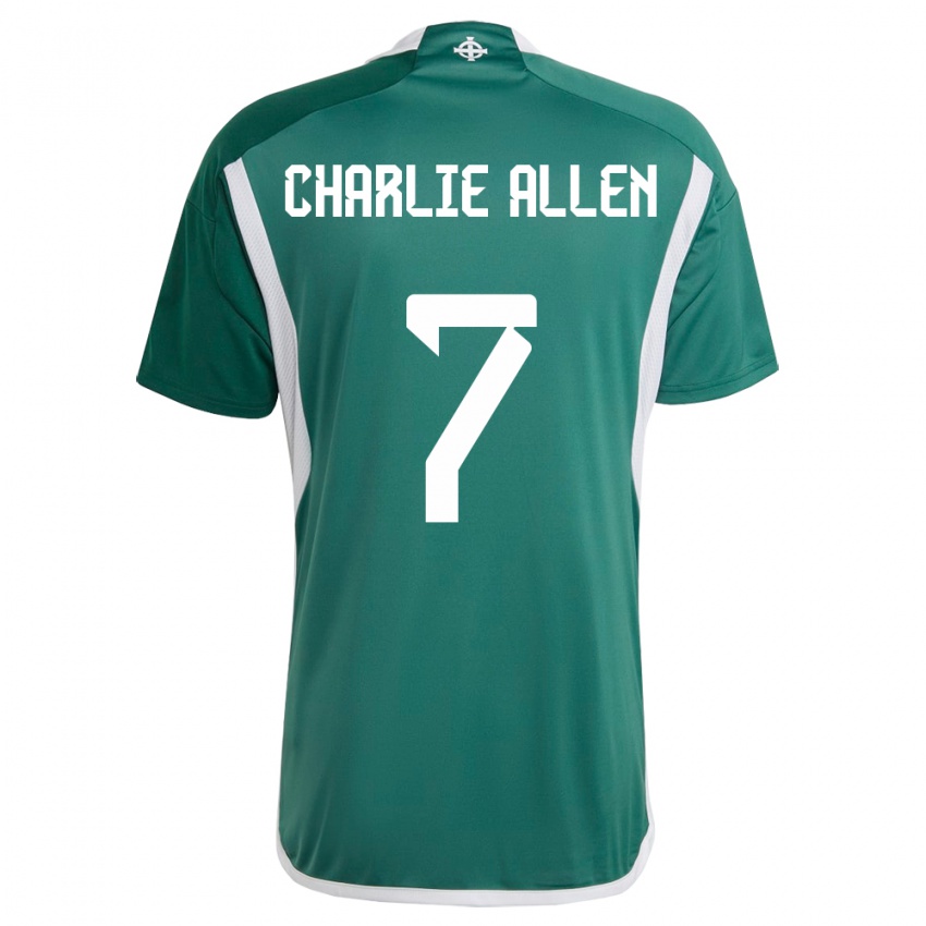 Criança Camisola Irlanda Do Norte Charlie Allen #7 Verde Principal 24-26 Camisa