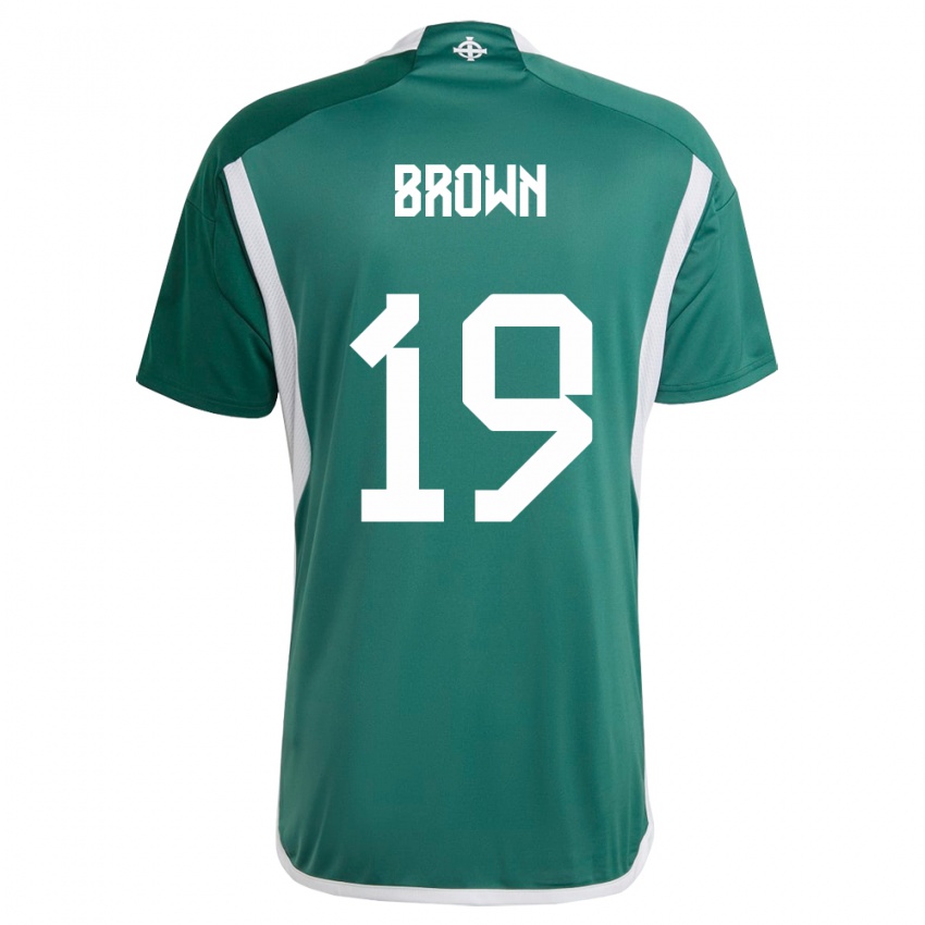 Criança Camisola Irlanda Do Norte Sean Brown #19 Verde Principal 24-26 Camisa