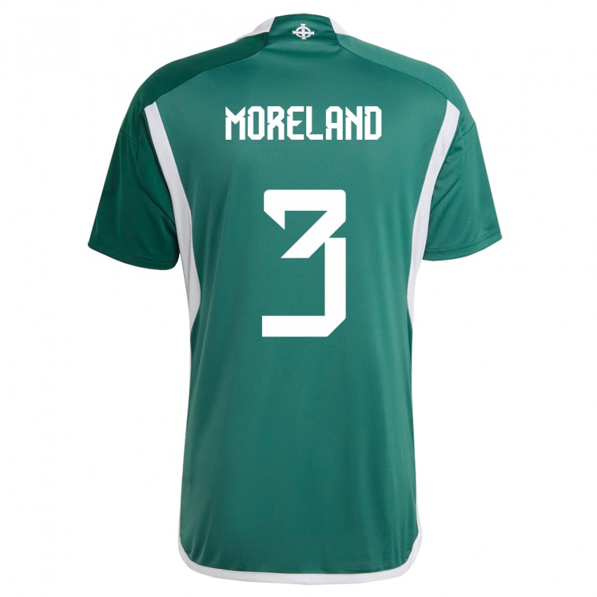 Criança Camisola Irlanda Do Norte Calum Moreland #3 Verde Principal 24-26 Camisa