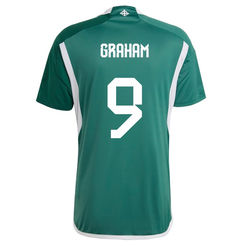 Criança Camisola Irlanda Do Norte Braiden Graham #9 Verde Principal 24-26 Camisa