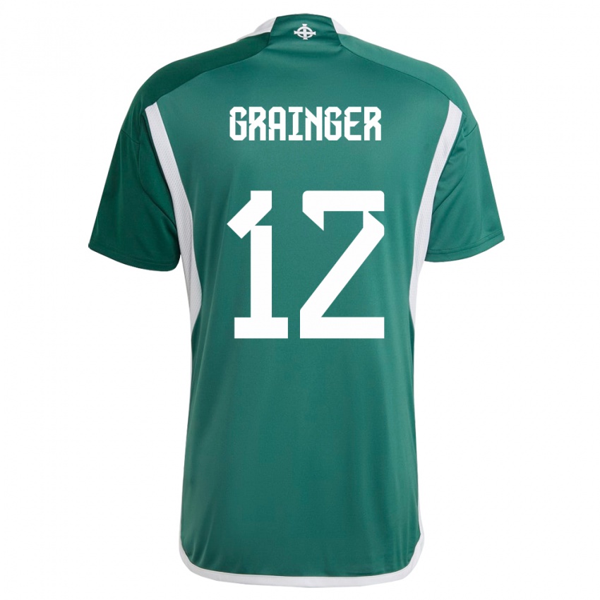 Criança Camisola Irlanda Do Norte Owen Grainger #12 Verde Principal 24-26 Camisa