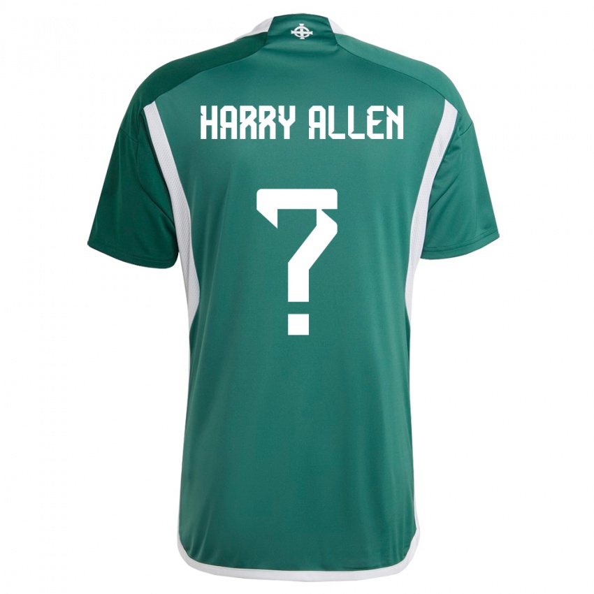 Criança Camisola Irlanda Do Norte Harry Allen #0 Verde Principal 24-26 Camisa