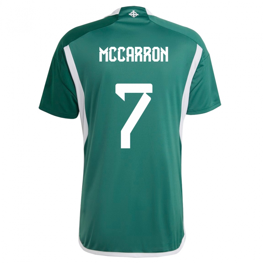 Criança Camisola Irlanda Do Norte Chloe Mccarron #7 Verde Principal 24-26 Camisa