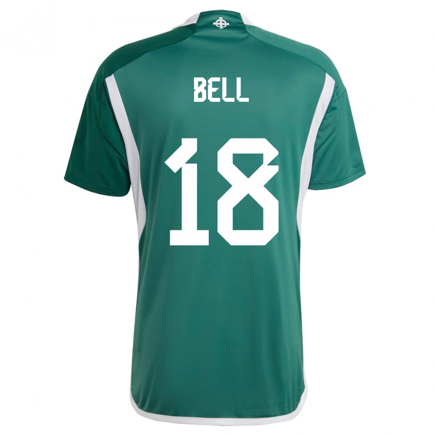 Criança Camisola Irlanda Do Norte Megan Bell #18 Verde Principal 24-26 Camisa