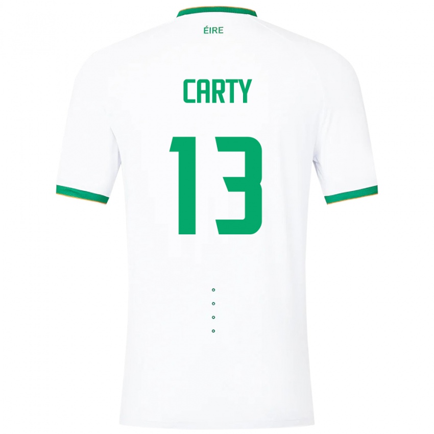 Criança Camisola Irlanda Conor Carty #13 Branco Alternativa 24-26 Camisa